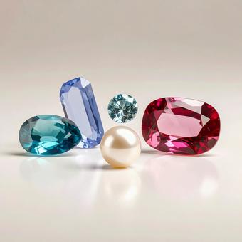 パールと宝石 パールと宝石の写真