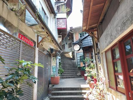 金瓜石 祈堂老街 金瓜石,祈堂老街,台湾の写真素材