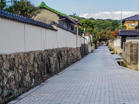 【山口県】下関市・長府の街並み 長府,街並み,下関の写真素材