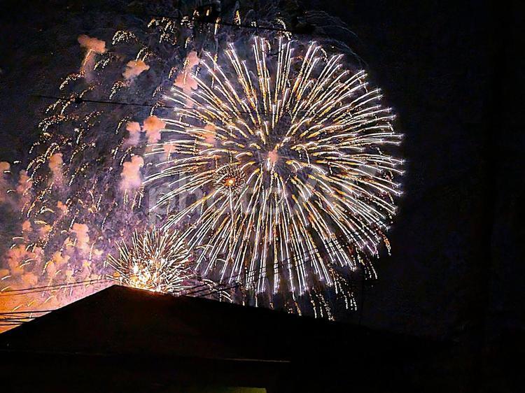 水都くらわんか花火 水都くらわんか花火,枚方市,高槻市の写真素材