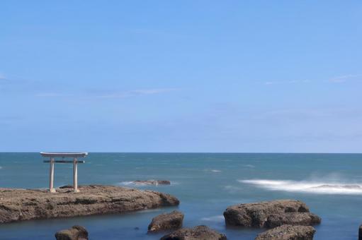 大洗海岸 大洗海岸 海,岩礁,岩の写真素材
