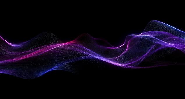 テクノロジーを表現する波線 テクノロジーを表現する波線の写真