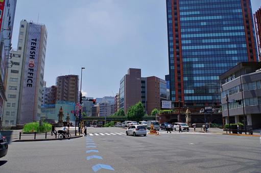 Photo, akihabara, manseibashi intersection, banjyo bridge, 