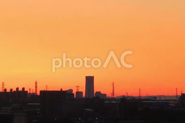 朝焼け　日の出　dawn  朝焼け,夜明け,朝焼け雲の写真素材