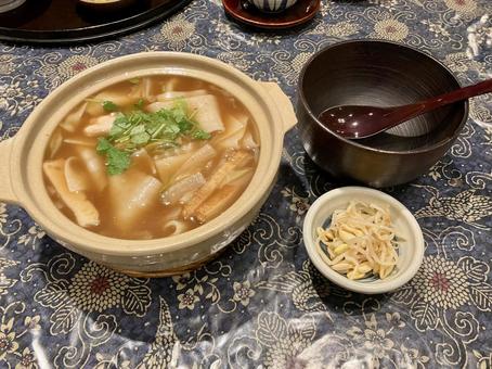食べ物　おきりこみ おきりこみ,麺,幅広の写真素材