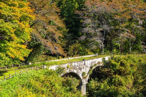 秋のめがね橋⑴の写真