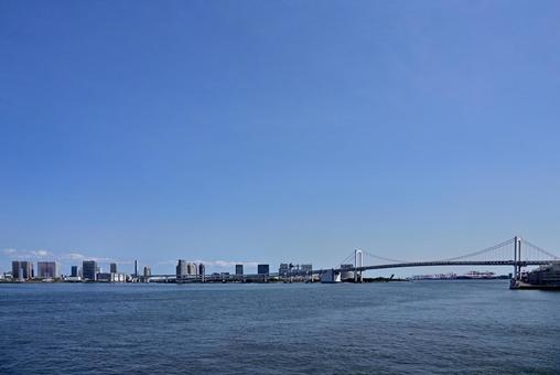 東京港風景~レインボーブリッジ~ 東京港風景~レインボーブリッジ~の写真
