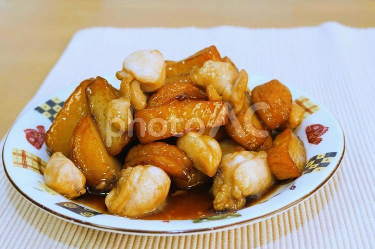 さつま揚げと鶏肉の和風炒めもの 炒め物,さつま揚げ,鶏肉の写真素材