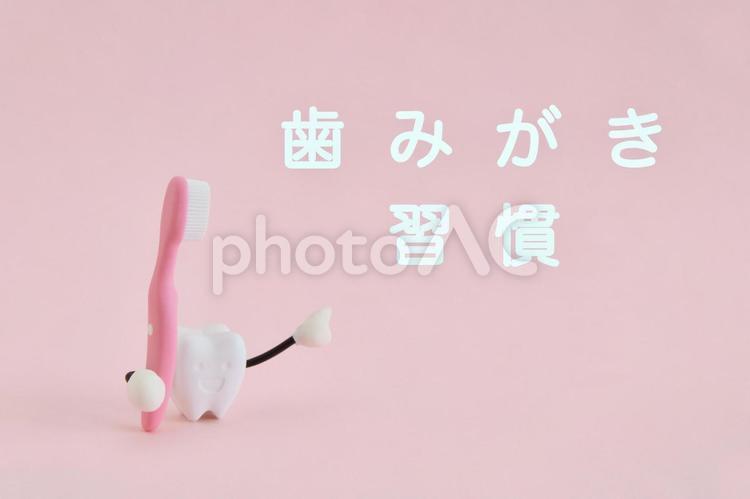 歯みがき習慣 歯みがき習慣,歯磨き,デンタルケアの写真素材