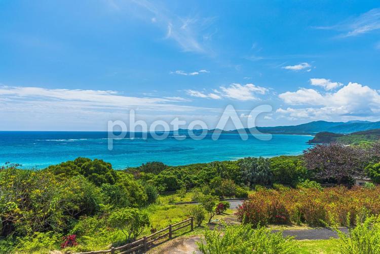 沖縄・石垣島　玉取崎展望台から望む絶景 石垣島,沖縄,海の写真素材