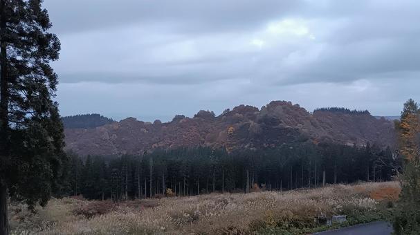 魚沼スカイラインの紅葉 魚沼スカイライン,紅葉,護国観音苑の写真素材