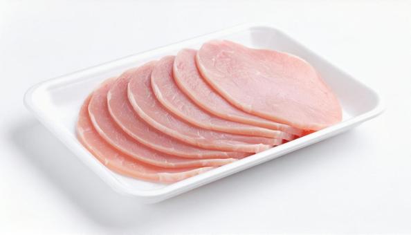 トレーに入った国産豚肉　生姜焼き用の写真