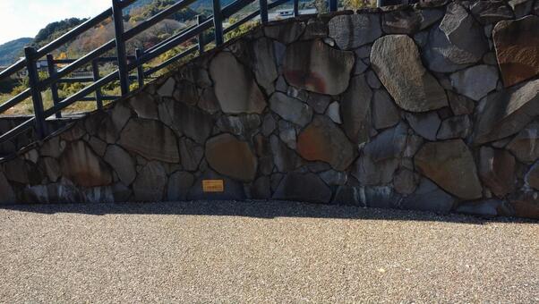 本耶馬溪・山国川洪水水位の記録プレート 本耶馬溪,災害の記録,洪水の写真素材