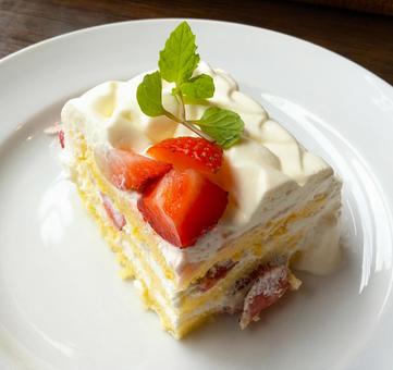 苺のショートケーキ 苺のショートケーキ,ケーキ,苺の写真素材