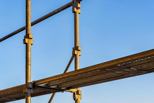 建築現場の足場 足場,工事,現場の写真素材