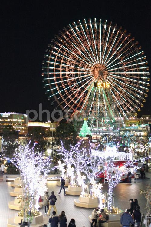 みなとみらいのイルミネーション みなとみらい,みなとみらい21,イメージの写真素材