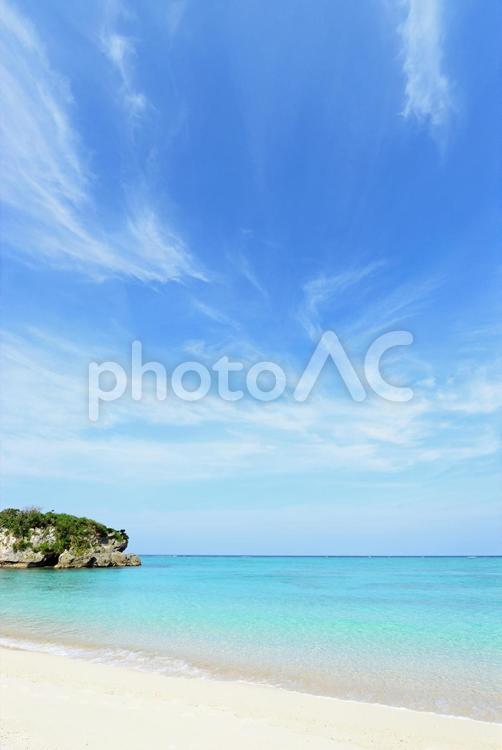 美しい海の風景 海,沖縄,自然の写真素材