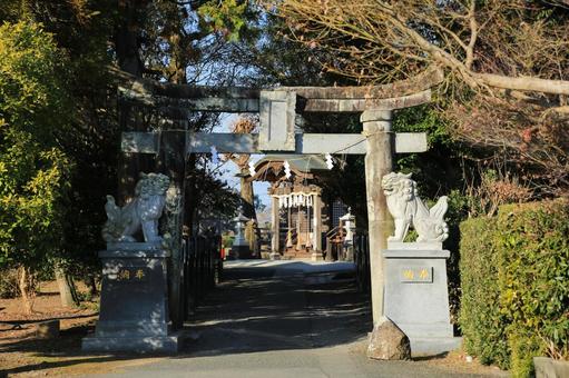 熊本県嘉島町 夫婦神の浮島神社 鳥居 熊本県嘉島町 夫婦神の浮島神社 鳥居 浮島神社,浮島,夫婦神の浮島神社の写真素材