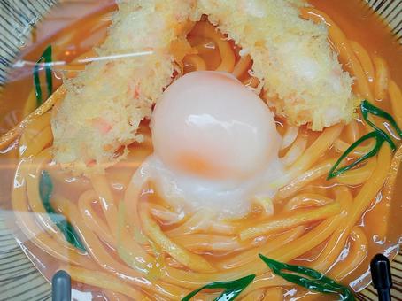 カレーうどんの食品サンプル カレーうどんの食品サンプルの写真
