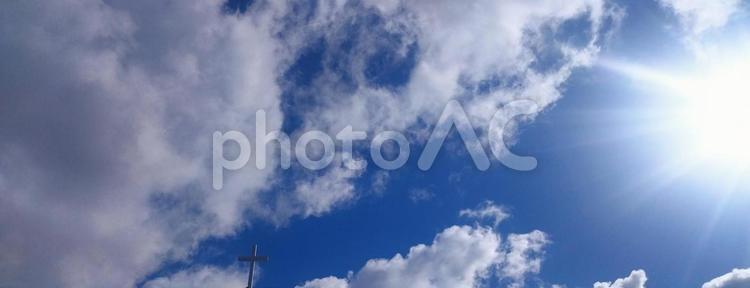天からのささやき 空,背景,自然の写真素材