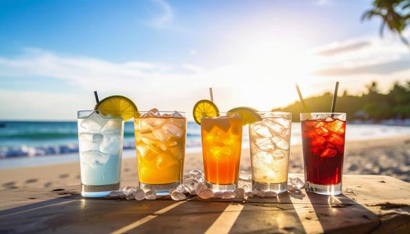 清涼感あふれる飲み物 清涼感あふれる飲み物の写真