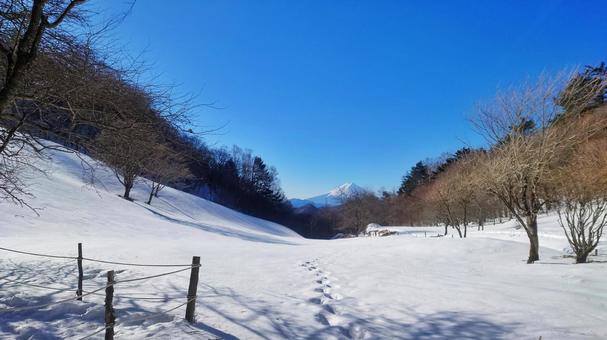 Photo, climbing, big buddha ridge, fuji mountain, 