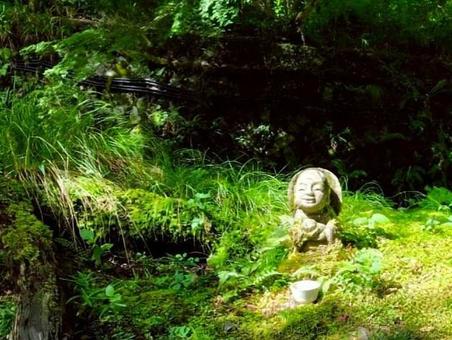 おさな地蔵 おさな地蔵 三千院,おさな地蔵,お地蔵様の写真素材