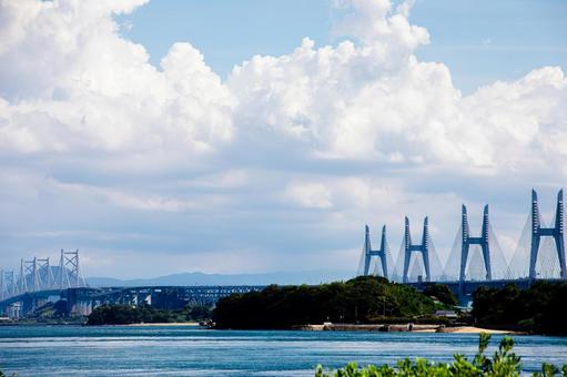 田土浦公園 田土浦公園 田土浦公園,瀬戸大橋,瀬戸内海の写真素材