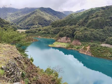 奥四万湖 奥四万湖 湖,自然,風景の写真素材