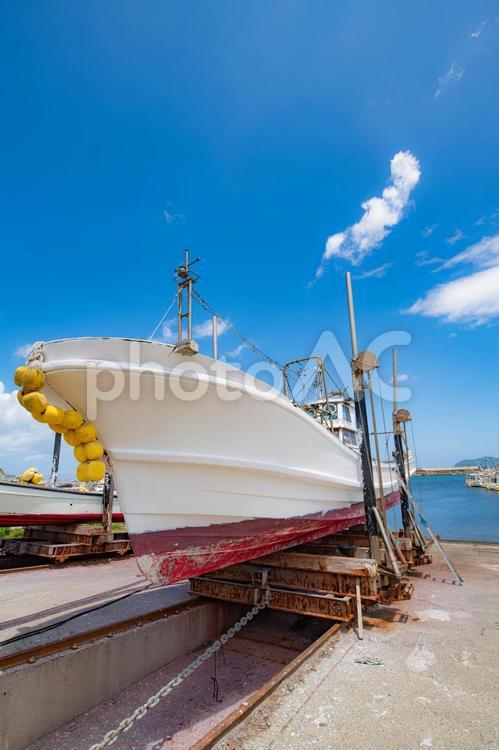 漁港から眺める風景 海,海岸,海岸沿いの写真素材