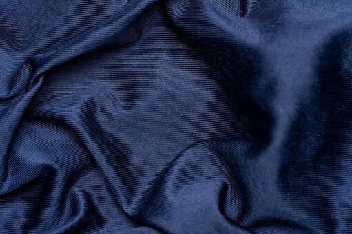 ネイビー布地のしわと質感テクスチャー 布,生地,ネイビーの写真素材