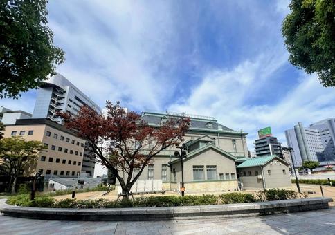 旧福岡県公会堂貴賓館 景色,自然,晴れの写真素材