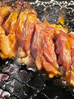 Photo, grilled meat, network, inflammation, 