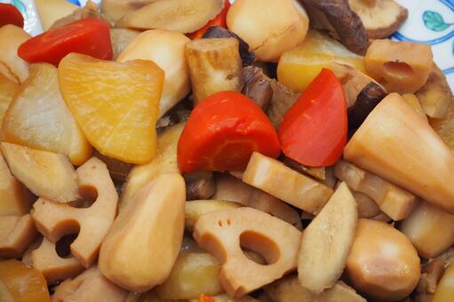 筑前煮・手作り正月料理（マクロで撮影） 筑前煮,正月料理,おせち料理の写真素材