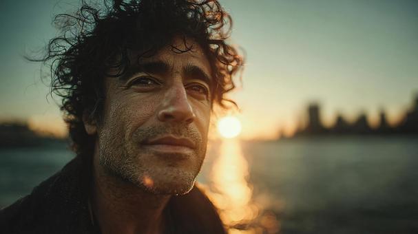 ドラマチックな横顔の写真