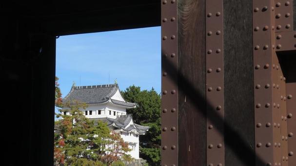 名古屋城　本丸　西南隅櫓を正門から 名古屋城,尾張徳川家,御三家の写真素材