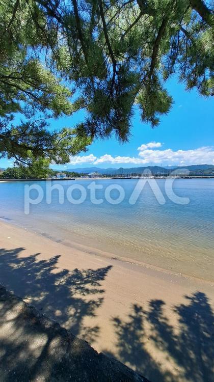 夏の小戸公園　今津湾　 小戸公園,今津湾,福岡市の写真素材