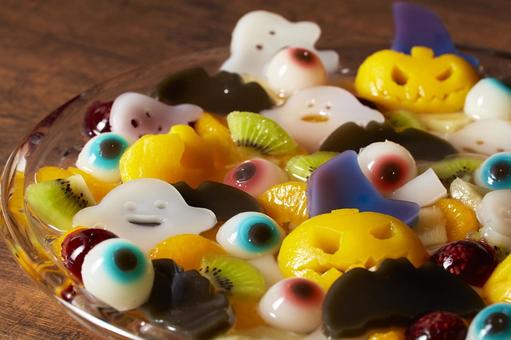 ハロウィン フルーツポンチ ハロウィン フルーツポンチ ハロウィン,フルーツポンチ,コウモリの写真素材