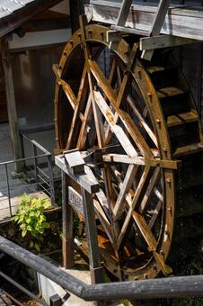 水車 水車,小川,水の写真素材