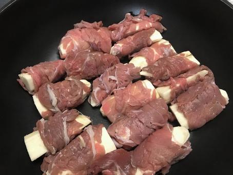 バナナ料理 バナナ料理 バナナ,肉巻き,アジアの写真素材