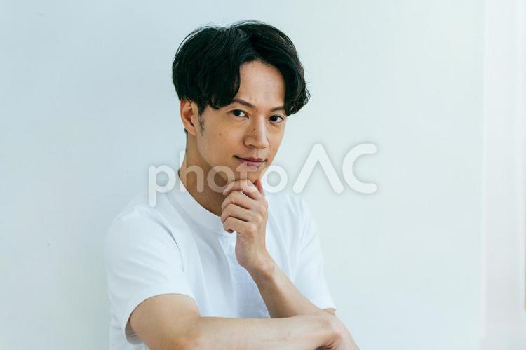 男性のポートレート 美容,メンズビューティー,メンズエステの写真素材