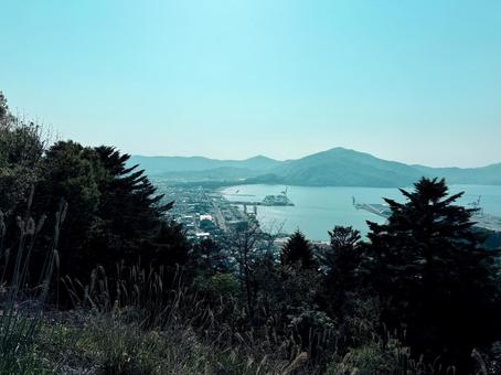 上から望む敦賀の漁港 上から望む敦賀の漁港 自然,風景,海の写真素材
