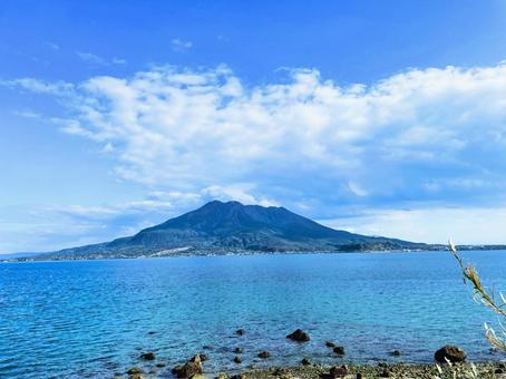 Magnificent mountain scenery against the blue sky and sea, JPG Magnificent mountain scenery against the blue sky and sea, JPG