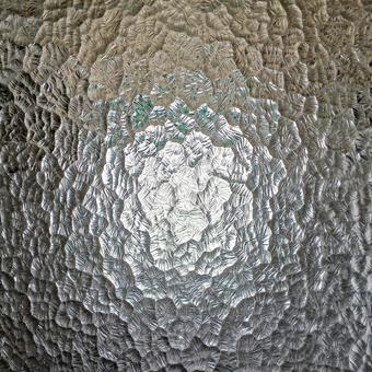 Photo, template glass, stone pattern, showa, 