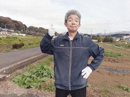 兼業農家のシニア男性 シニア,シニア男性,50代の写真素材