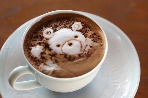くまのアートのコーヒー くまのアートのコーヒーの写真