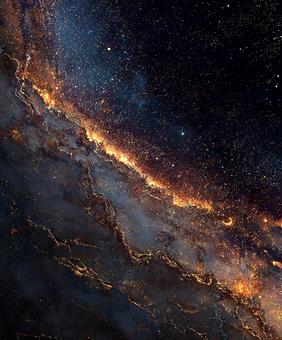 美しい夜空に輝く星と星雲 美しい夜空に輝く星と星雲の写真