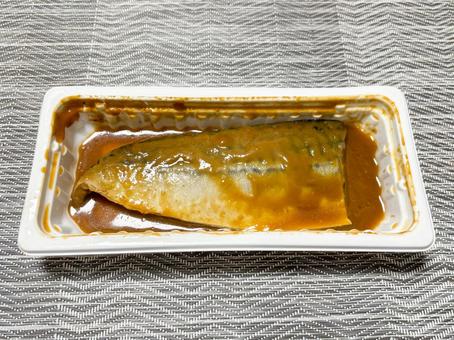 市販のサバ味噌 サバ味噌,サバの味噌煮,鯖の写真素材