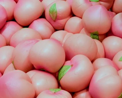 桃のスクイーズ 桃のスクイーズの写真