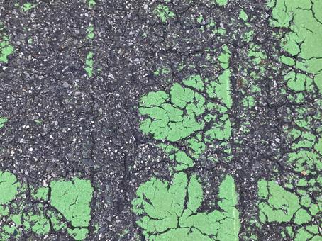 グリーンカラーペイント道路テクスチャー グリーンカラーペイント道路テクスチャー グリーン,カラー,ペイントの写真素材